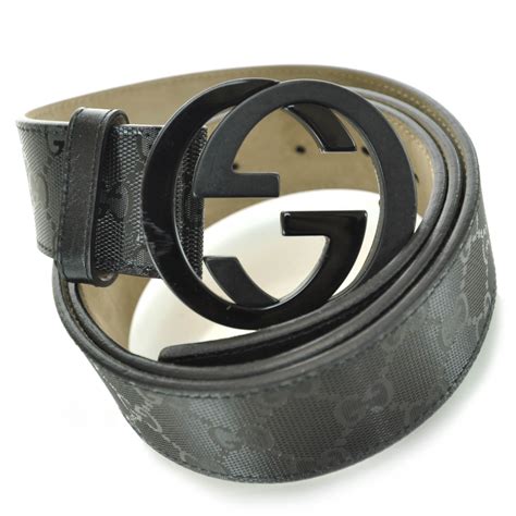 cheap authentic black gucci belt|black gucci imprime belt.